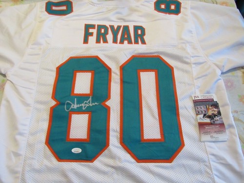 Irving Fryar Miami Dolphins Autograph Signed Custom Style Jersey JSA - 第 1/5 張圖片