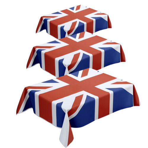 Union Jack Table Cover UK Royal Party Tablecloth Reusable UK Flag Table Cover - Picture 1 of 15