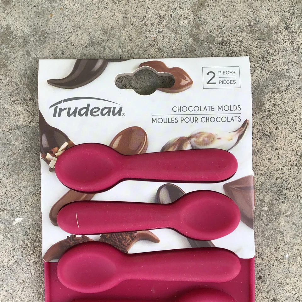 Trudeau Silicone Chocolate Spoons Molds 2 Pack Purple - Image 2 of 3