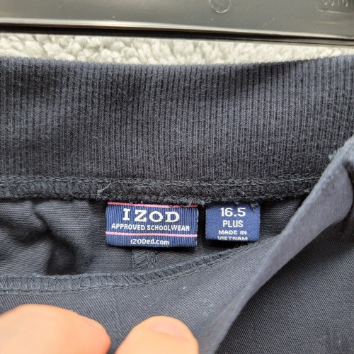 IZOD Pants Youth Size 16.5 Approved Schoolwear Size Navy Pants - Picture 5 of 10