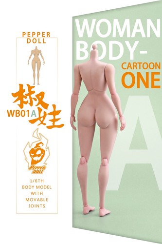 CHILI TOYS 1:6 WB01A Pepper Doll Full Set Woman Anime Body Actionfigur Modell - Bild 9 von 10