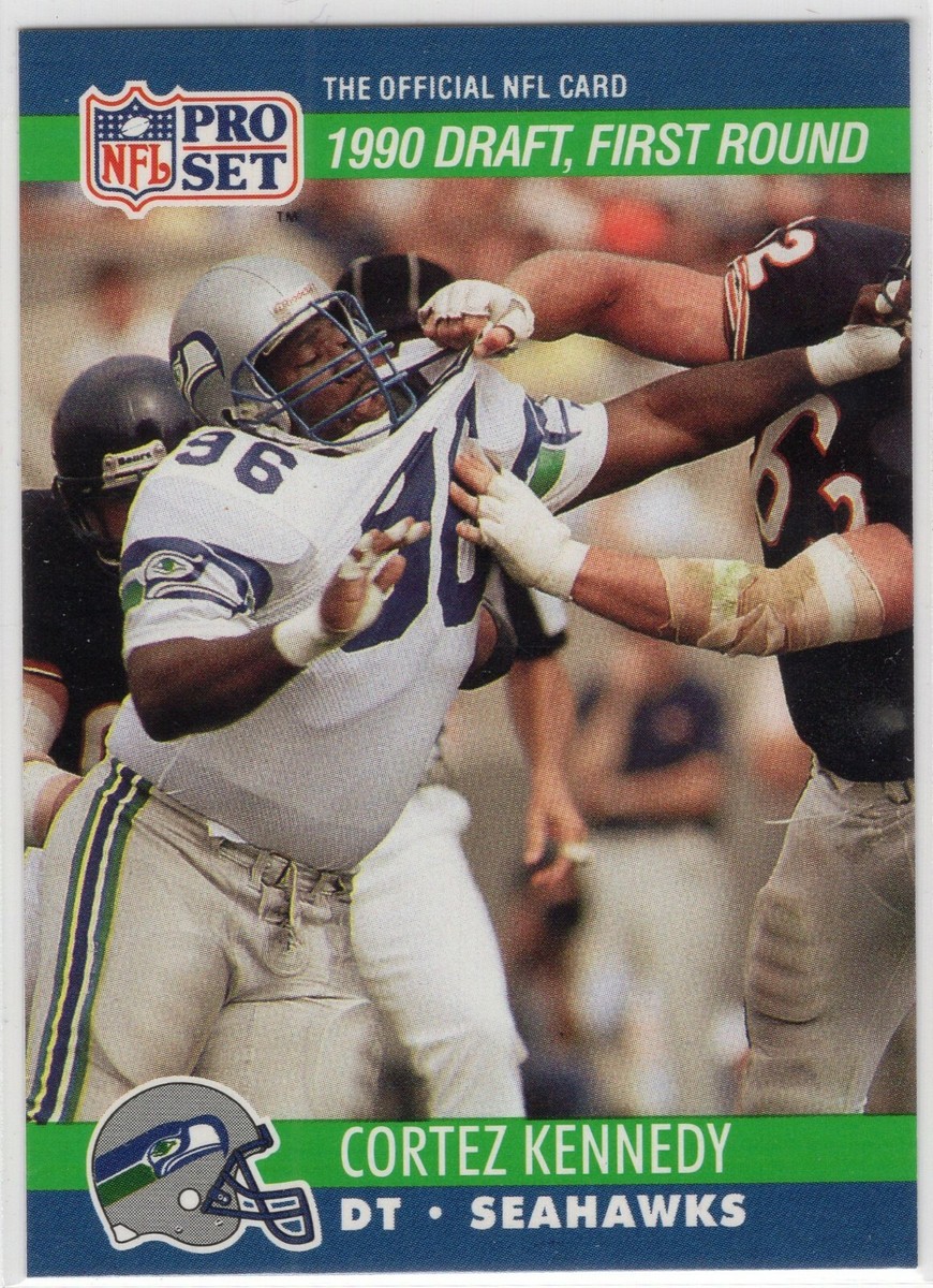 088 1990 Pro Set #671 Cortez Kennedy RC UER Seattle Seahawks | eBay