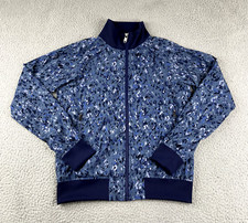 Athleta Jacket Womens Extra Small Blue Brooklyn Bomber Athleisure Casual Travel