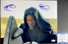Ray Park Signed Star Wars The Phantom Menace Darth Maul 11x14 Photo C BAS COA