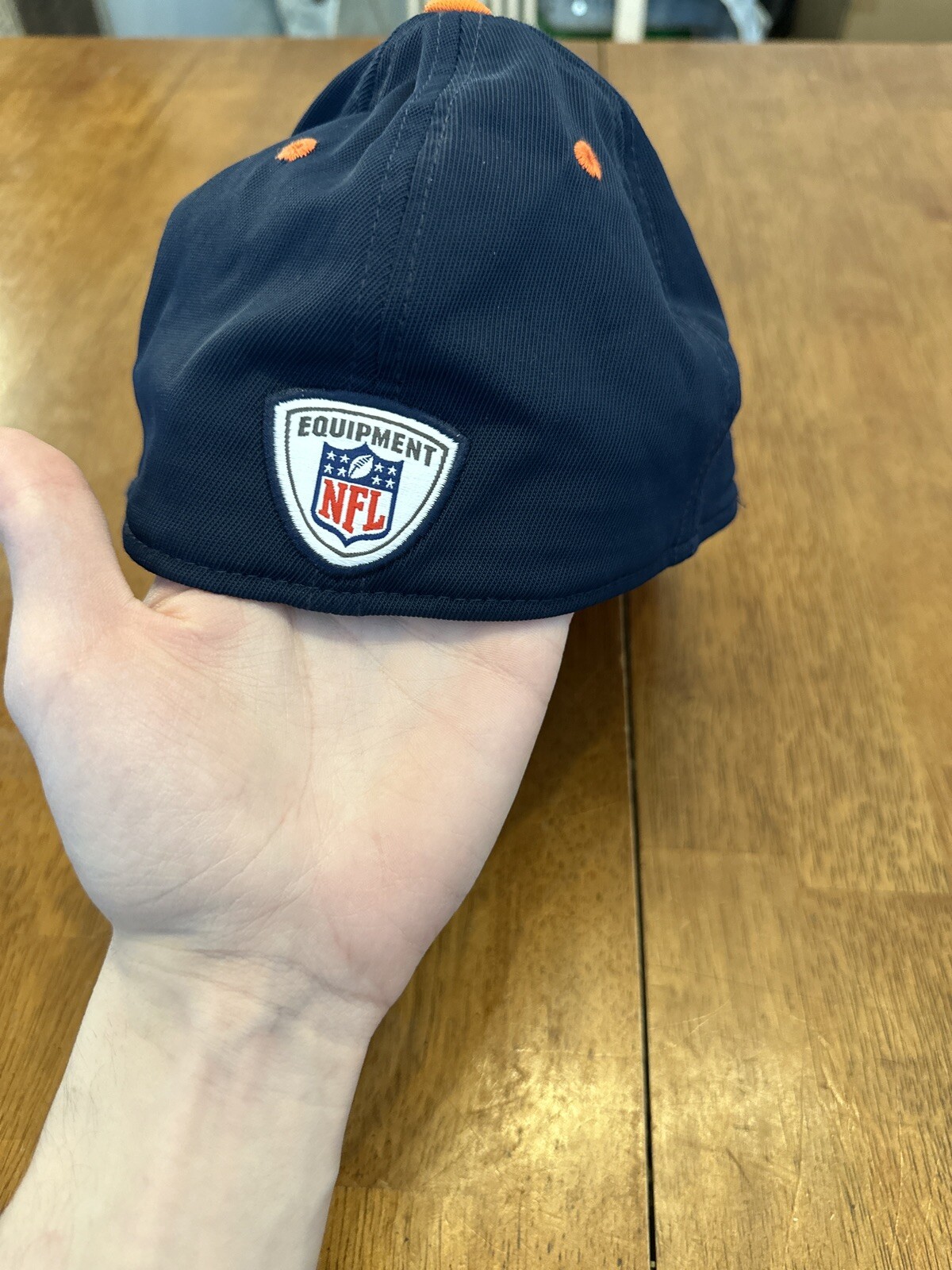 Chicago Bears Reebok NFL Equipment Fitted Hat Small / Medium thumbnail 4