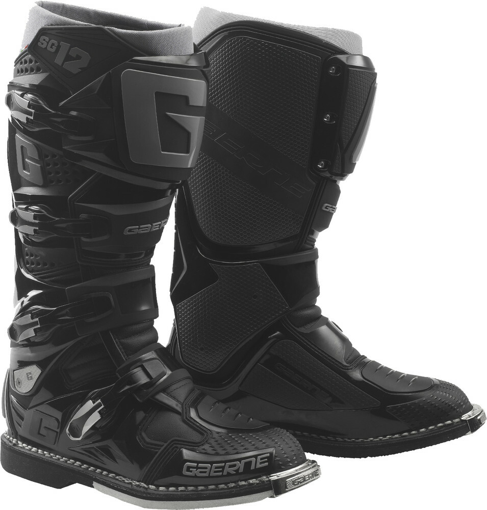 Gaerne SG-12 Boot Adult Black/Grey Motocross Off Road MX/ATV Dirt