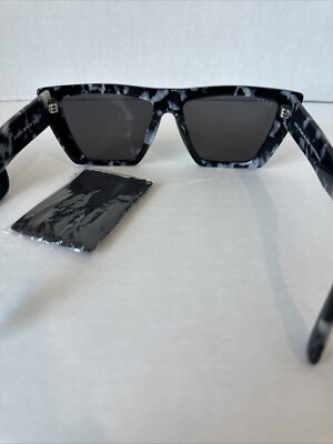 DIFF Kylo Sunglasses Flat Top Black MOP Tortoise DIFF Eyewear KYLO Black Tortoise Sunglasses Cat-Eye 56-16  main image 4