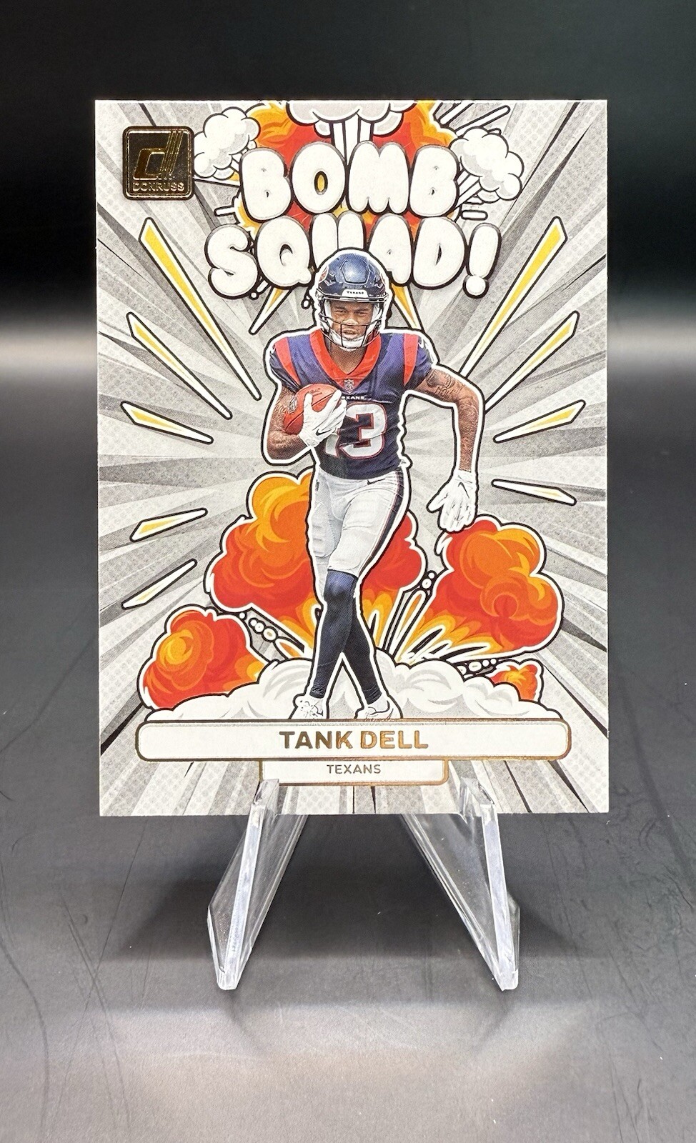 Tank Dell 2023 Donruss SP Bomb Squad RC Insert Houston Texans