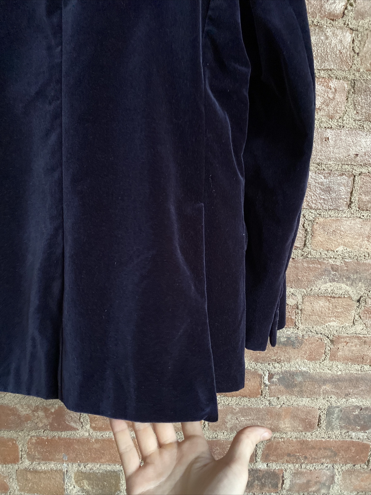 Crossword Brussels Mens Blue Velvet Smoking Jacket Sz… Gem