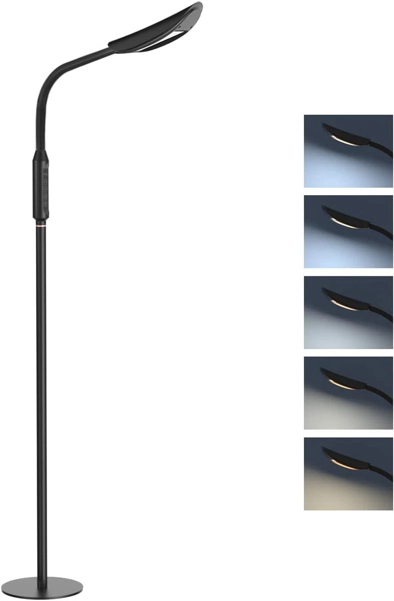 TROND LED Floor Light Gooseneck Floor Lamp for Reading Crafts Crocheting Knit