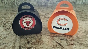 2 Stampin' Up! Curvy Keepsake Chicago Sports Bulls & Bears Treat Boxes
