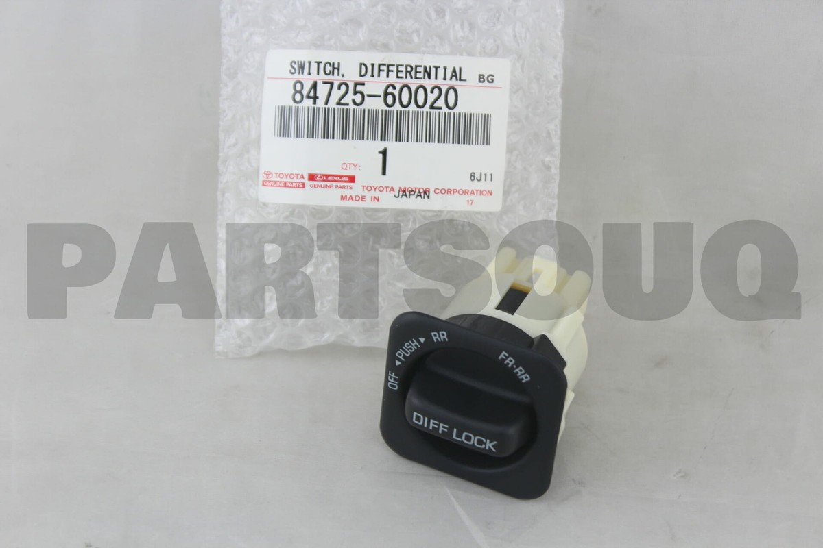 8472560020 Genuine Toyota SWITCH, CENTER DIFFERENTIAL LOCK 8472560020 Genuine Toyota SWITCH, CENTER DIFFERENTIAL LOCK