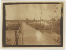 Berry-au-Bac (Aisne). Le pont de bois. 1917. Militaria. WW1. Guerre 14-18.