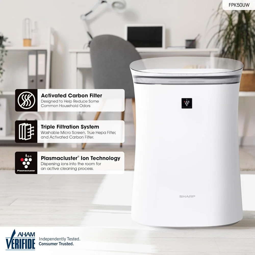 Air Purifier with Plasmacluster Ion Technology for Medium-Sized Rooms, Bedroom, Air Purifier with Plasmacluster Ion Technology for Medium-Sized Rooms, Bedroom,