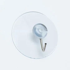 Large 2 Inch Suction Cup Hook , 2-Pack Holds up to 10 lbs.