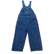 Key Imperial Capri Bib Overall Hemmed 34x20, Tag 34x32 Blue Denim Workwear