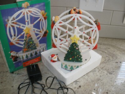 Holiday Workshop 9 Inch Electronic Holiday Ferris Wheel Plays Music Works Perfec