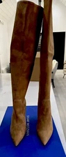 Stuart Weitzman 100% Authentic Willa Tan Suede Boots Women’s 9.5 New With Box