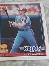 LARRY WALKER 1991 TOPPS #339 EXPOS ROCKIES ROOKIE CARD