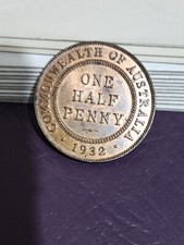 Australian 1932 HALF PENNY UNC