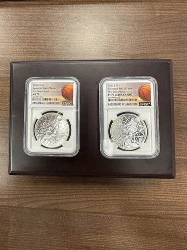2020 P USA BASKETBALL HALL OF FAME $1 COMMEMORATIVE COIN NGC PF 70 UC MS7