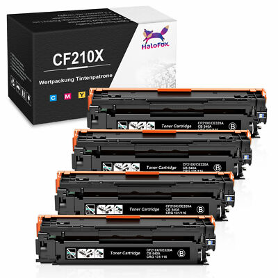 4 PK Generic CF210X 131X Black Toner for HP Color Laserjet Pro 200 M251nw M276nw