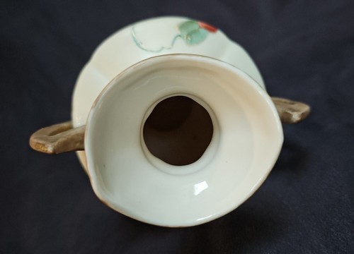 Robert Hanke RH Austria Handled Vase 6" Hand Painted 1881-1914 Red Mark VGUC - Picture 12 of 13
