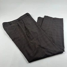 Nike Pants Mens 38 x 32  Brown Plaid Golf Performance Tech Stretch Tennis