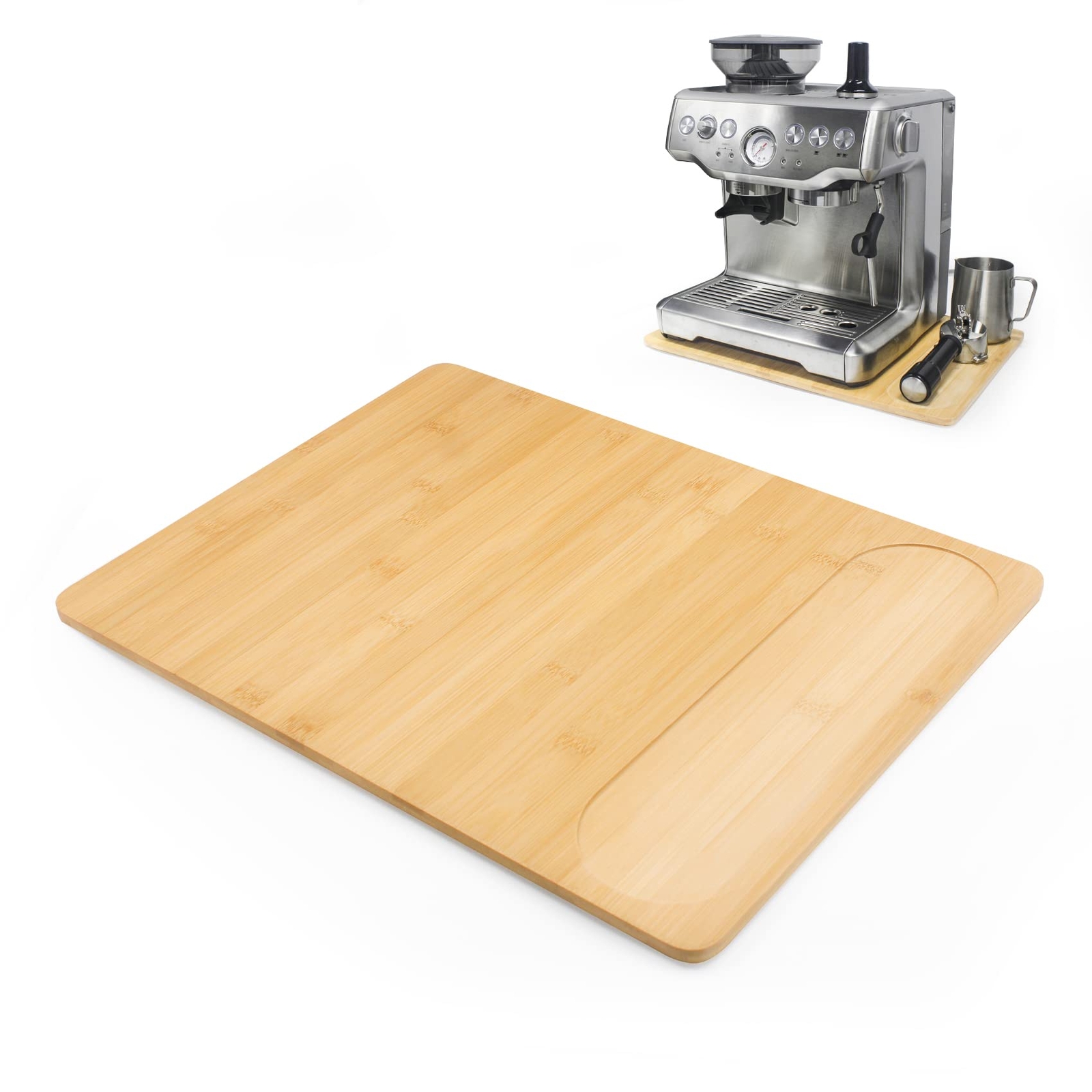 UPGRADED Oversize Bamboo Appliance Slider for Breville Barista Espresso Machine