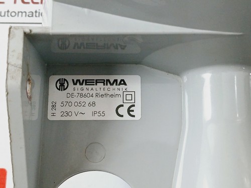 WERMA 570 052 68 Signal Horn WM Continuous Tone, 230V AC, IP55 - Foto 2 di 6