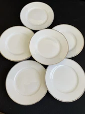 7 LINEN-N-THINGS Platinum Banded Salad/Dessert Plates 8”