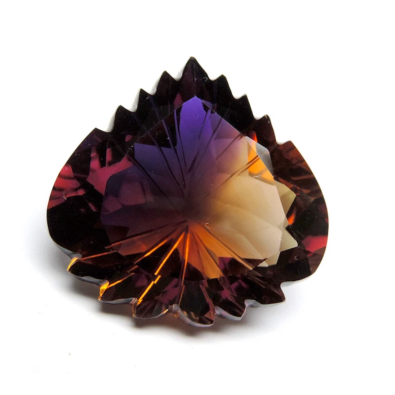 Talla de piedras preciosas ametrinas, piedras preciosas ametrinas raras, piedras preciosas ametrinas naturales  Foto 3 de 4