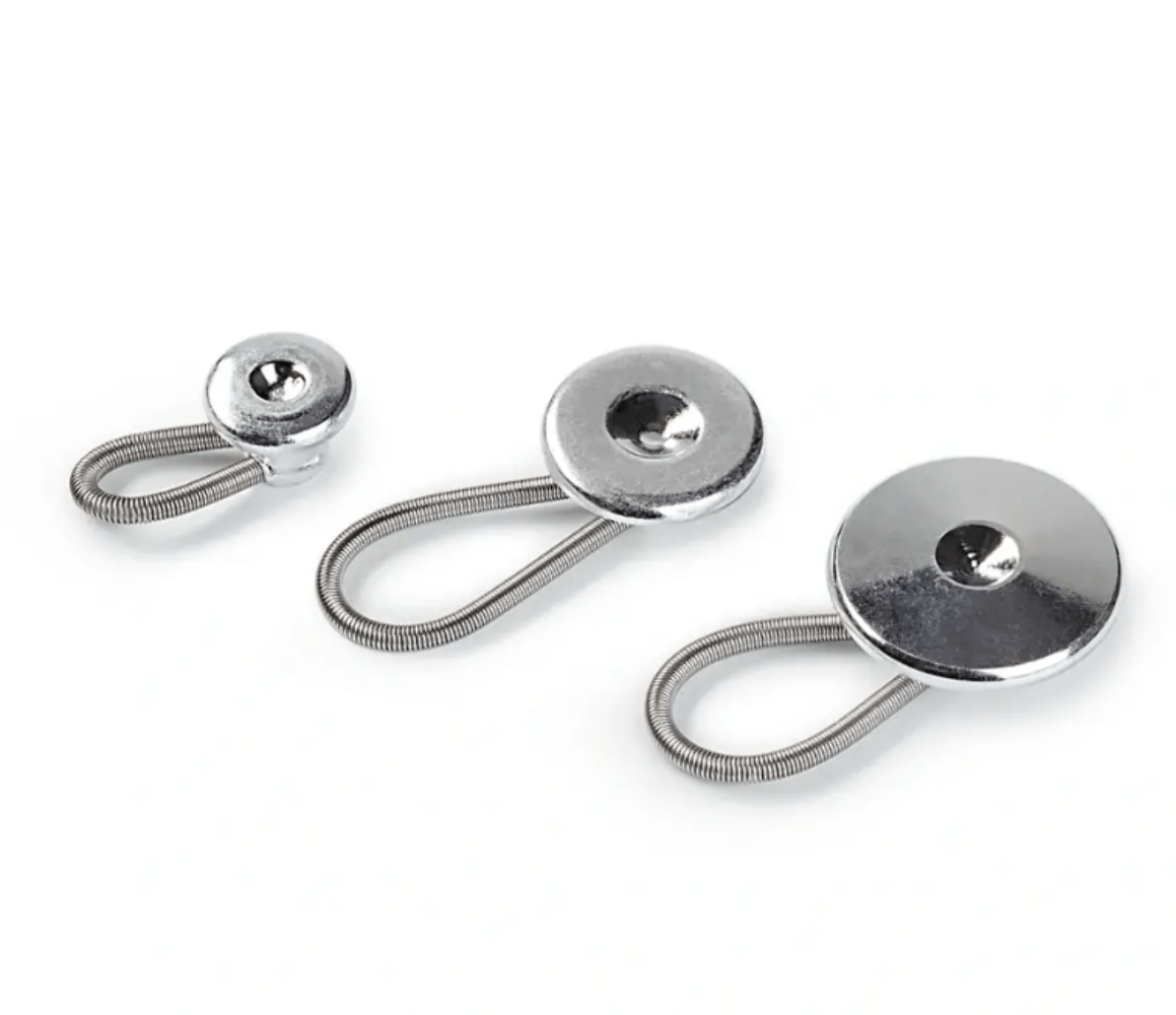 Minerva Extender Flexi Buttons Silver Prym 311531 - Image 2