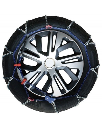 Chaînes à Neige 235/50 R19 - Paire De Chaînes Diamant 12 Mm, Auto-tension, Pour Pneus Larges Et ABS
