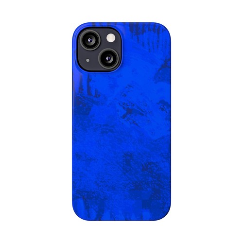 Untamed Blue Royal Abstract Slim Phone Cases for iPhone 7-16 - Picture 39 of 82