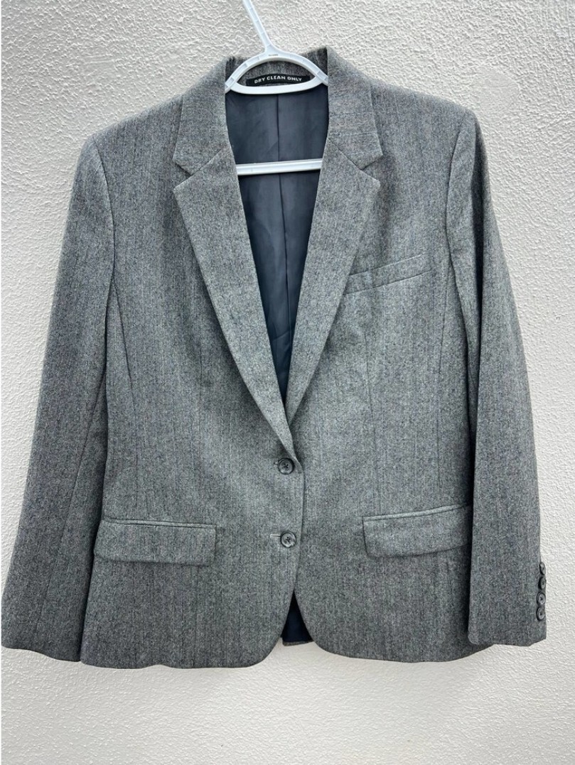 SAINT LAURENT Blazer donna Saint Laurie grigio con bottoni manica lunga taglia sconosciuta