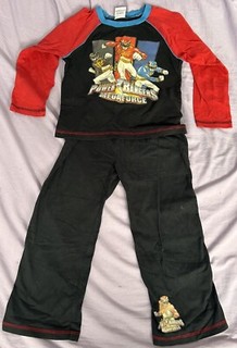 Boys Power Rangers Pyjamas PJs Nightwear Age 4 5 Years