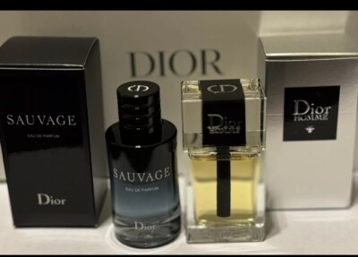 2 Dior Men s Mini Fragrance Splash Each 10 ML Homme EDT + SAUVAGE EDP 10 ML -New