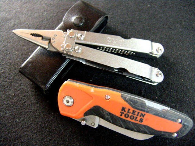 SOG POWER ACCESS-MULTI TOOL-CASE-KLEIN TOOLS-FOLDING-LOCKING-UTILITY KNIFE-EXLNT