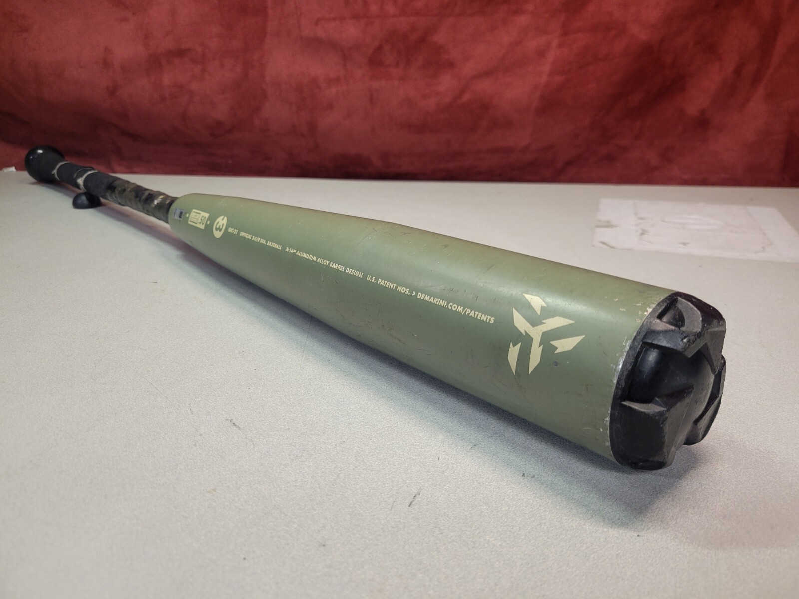 DeMarini the Goods Army Green BBCOR Baseball Bat 31"/28 Oz