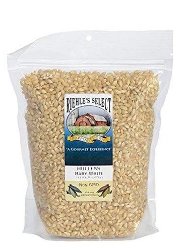 Riehle's Select Popping Corn - Hulless Baby White Whole Grain Popcorn - (28oz) 
