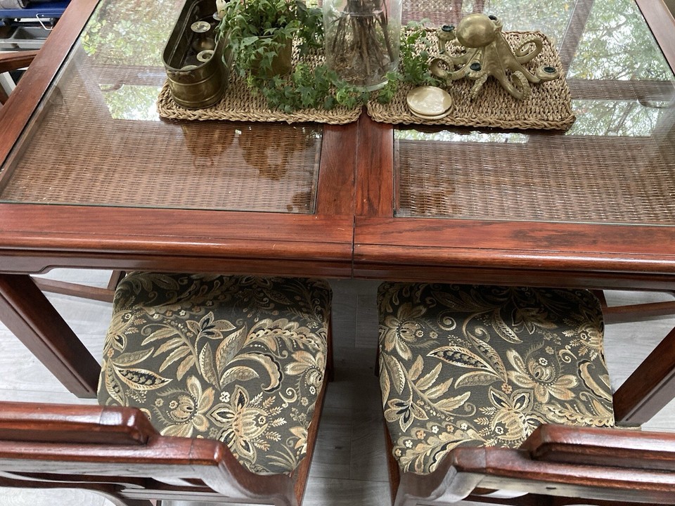 Solid wood dining table and 8 chairs eBay