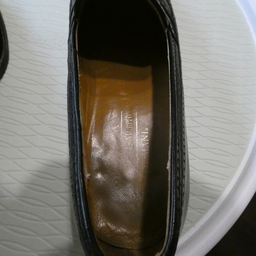 Mocassini da uomo Johnston & Murphy Domani 6921 in nappa scarpe a coda di rondine in pelle nera - Foto 8 di 10