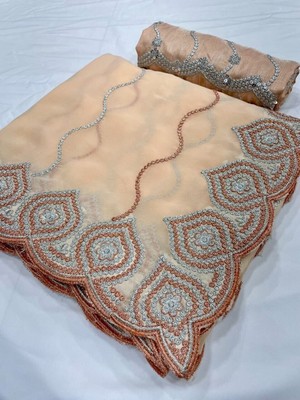 Party Wear Evening Fancy Indian Pakistani Designer Saree Wedding Bollywood Sari