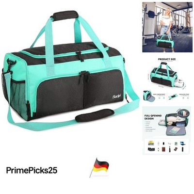 Sucipi Sporttasche Damen Herren  mit Schuhfach Nassfach Weekender