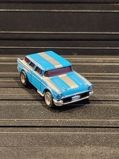 ORIGINAL AURORA AFX 1760, '57 CHEVY NOMAD BLUE/SILVER MAGNATRACTION ZZZ