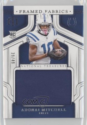 2024 Panini National Treasures Framed Fabric /49 Adonai Mitchell Rookie RC 19zq