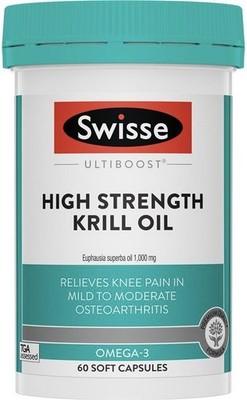 Deep Sea Krill Oil High Strength 1000mg 60 Caps Swisse UltiBoost