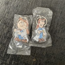 2 x Tetley Tea Bags Key rings 1995