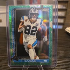 2025 Topps Chrome Football - Tommy Tremble Green Leather Refractor 37/99